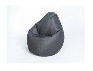 Кресло-мешок Груша велюр темно - серое большое в Берёзовском - berezovskiy.ok-mebel.com | фото