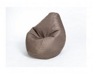 Кресло-мешок Груша велюр коричневое большое в Берёзовском - berezovskiy.ok-mebel.com | фото